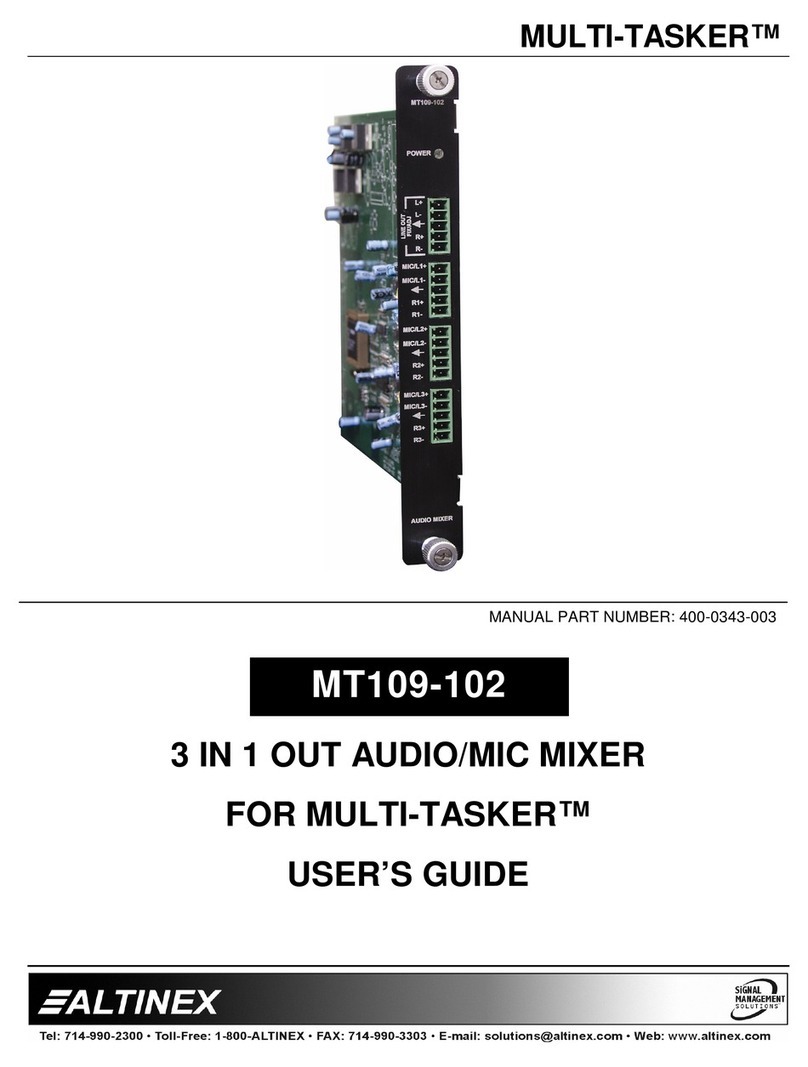 Altinex MULTI-TASKER MT109-102 user guide