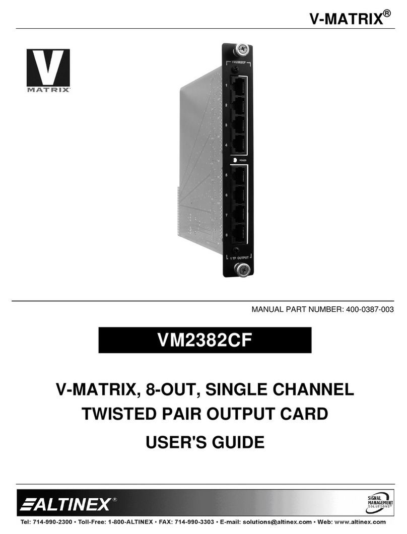 Altinex 400-0387-003 user guide