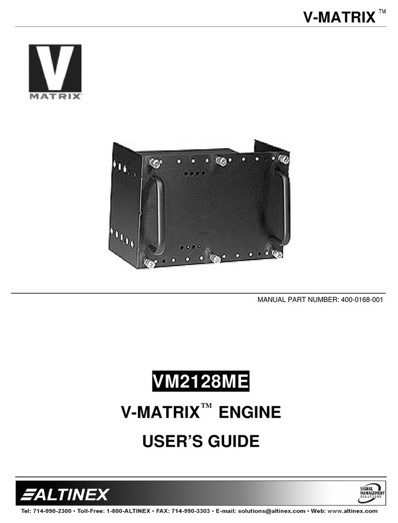 Altinex V-MATRIX VM2128ME User manual