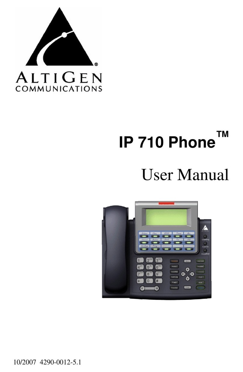 Altigen IP 710 user manual