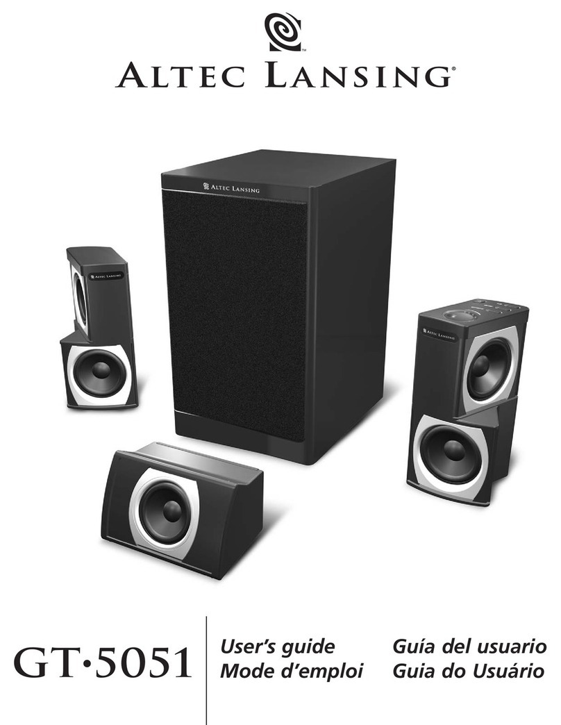 Altec Lansing GT5051 user guide