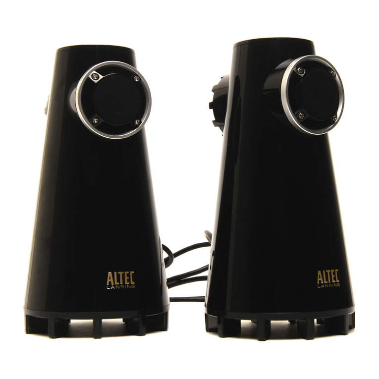 Altec Lansing Expressionist BASS FX3022 Assembly instructions