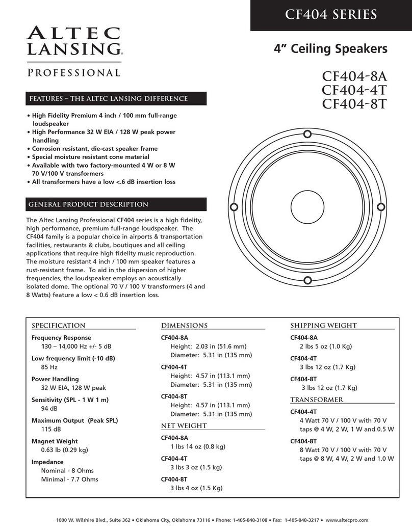 Altec Lansing CF404-4T User manual Altec Lansing CF404-4T User manual
