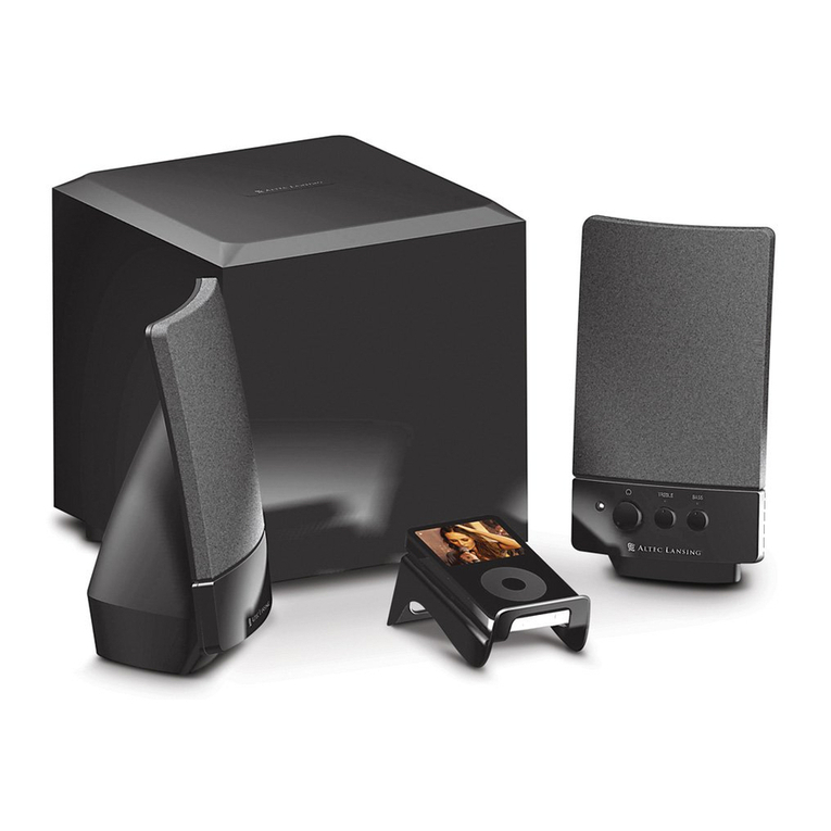 Altec Lansing BXR1121 User manual Altec Lansing BXR1121 User manual