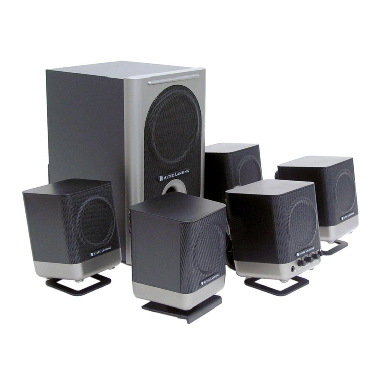 Altec Lansing 251 User manual Altec Lansing 251 User manual