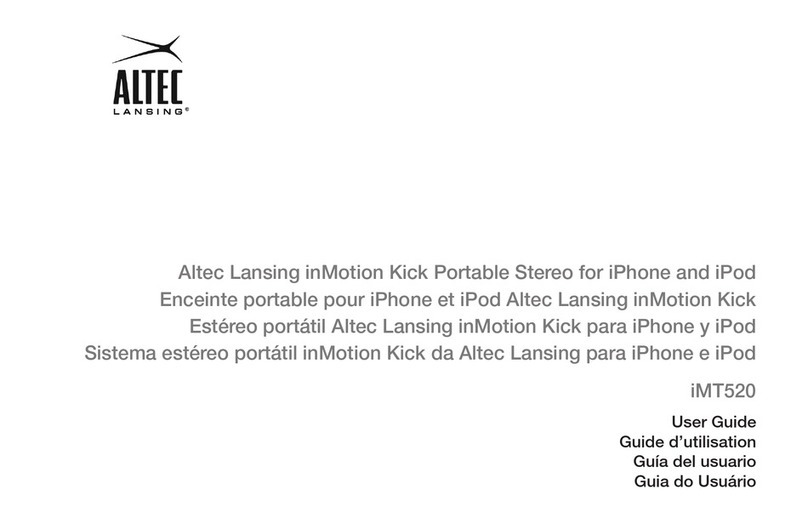Altec Lansing IN MOTION IMT520 user guide