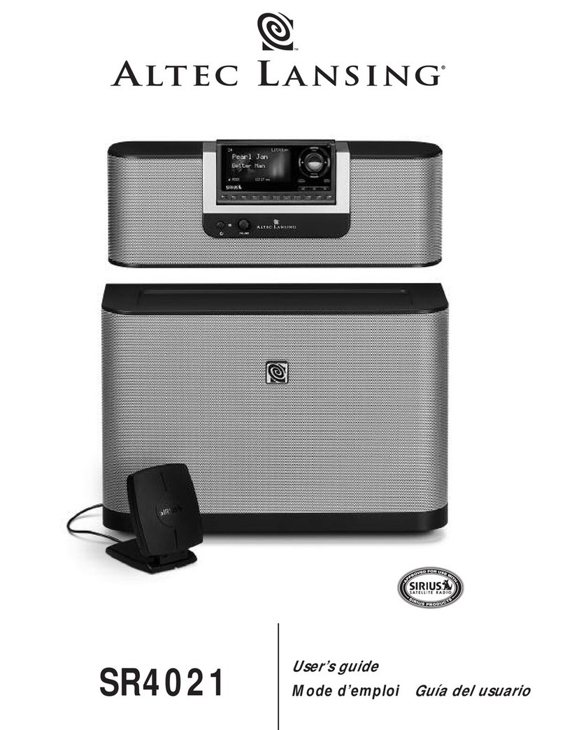 Altec Lansing SR4021 user guide