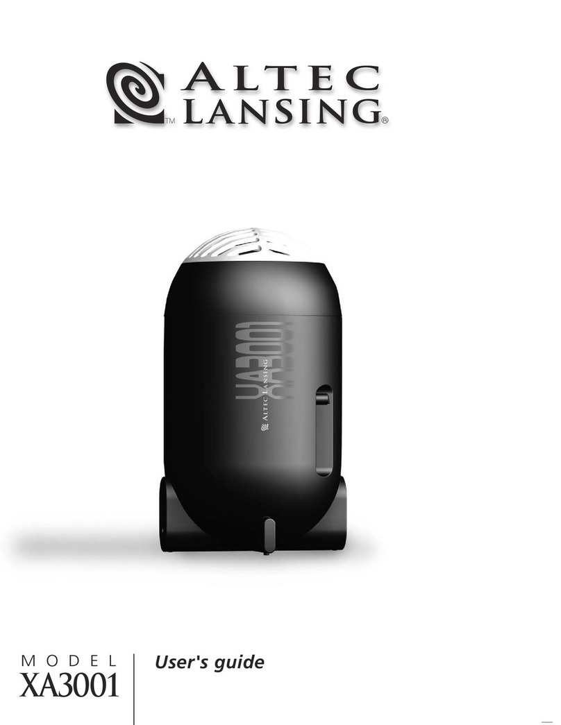 Altec Lansing XA3001 user guide