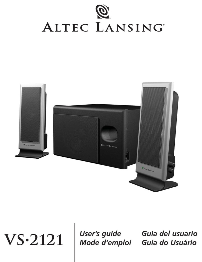 Altec Lansing VS2121 User manual