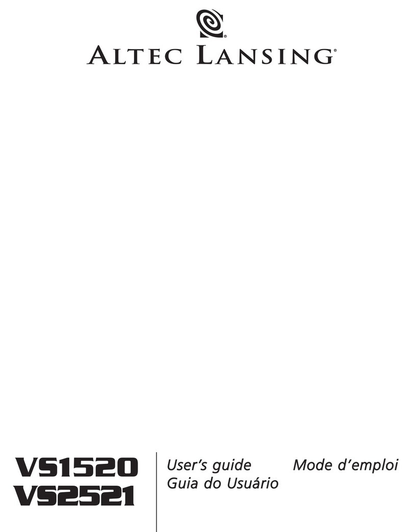 Altec Lansing VS1520 User manual