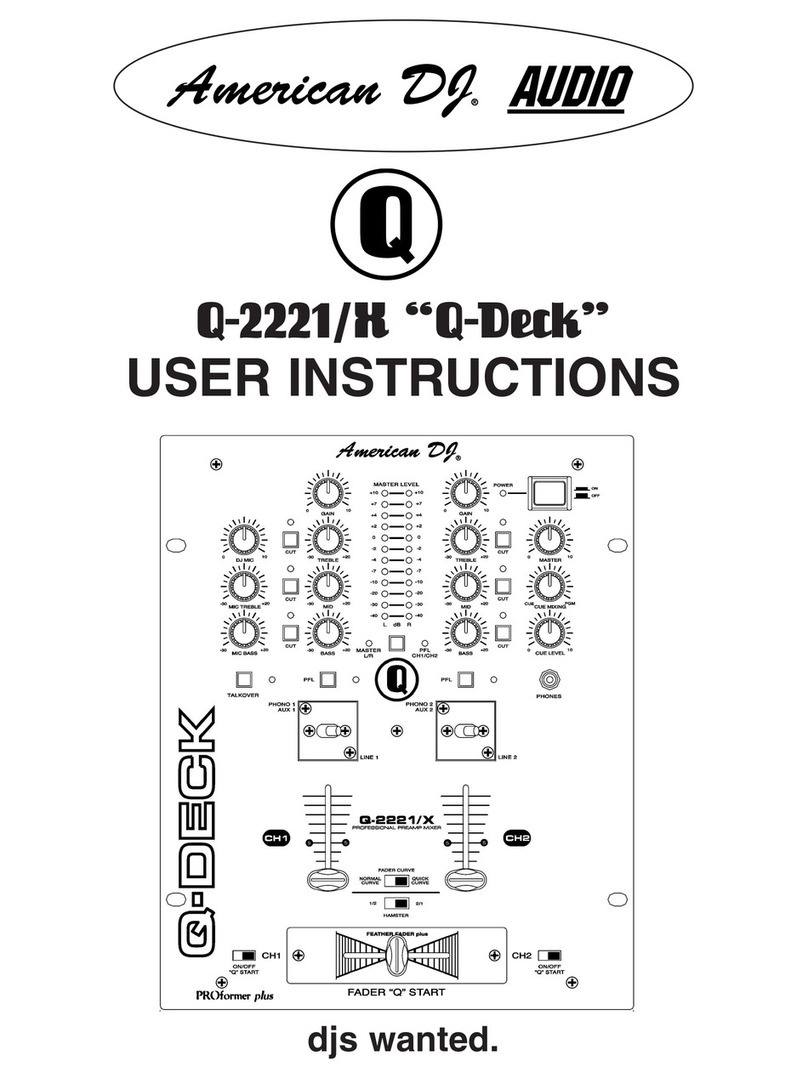 American DJ Audio Q-Deck Q-2221/X User instructions
