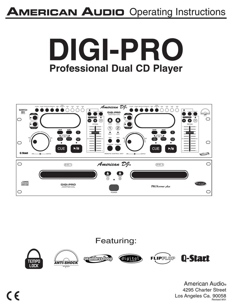 American Audio DIGI-PRO User manual