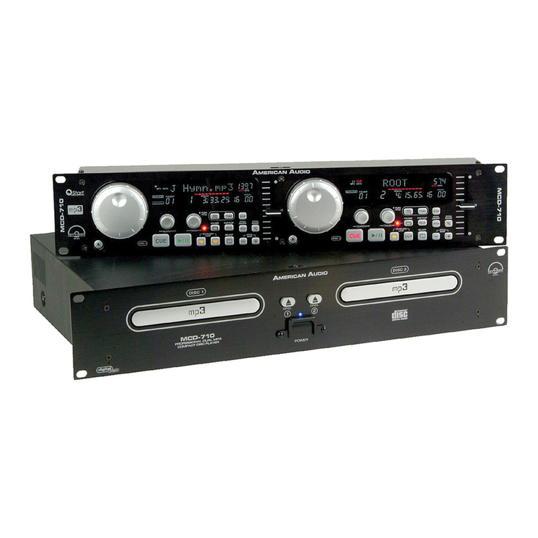 American Audio MCD-710 User manual