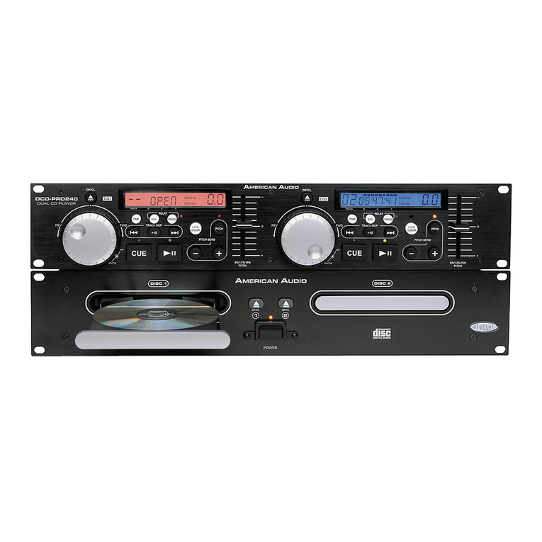 American Audio DCD-PRO240 User manual