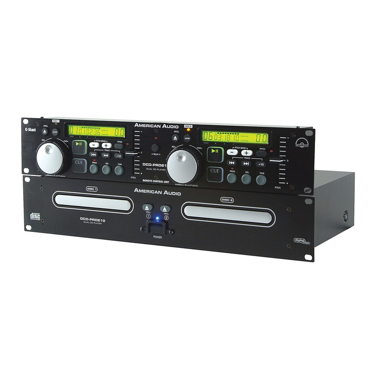 American Audio DCD-PRO210 User manual