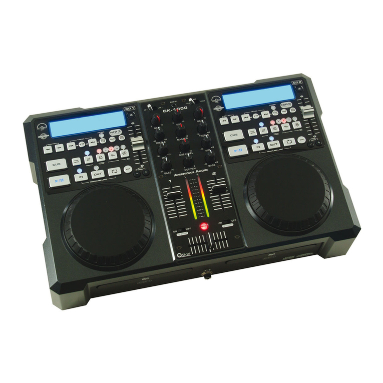 American Audio CK-1000 MP3 user guide