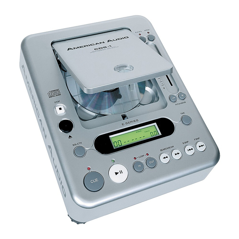 American Audio CDS-1 operating instructions