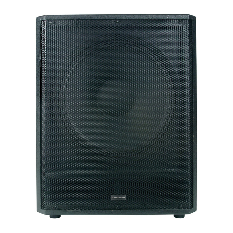 American Audio PSW 15 user manual