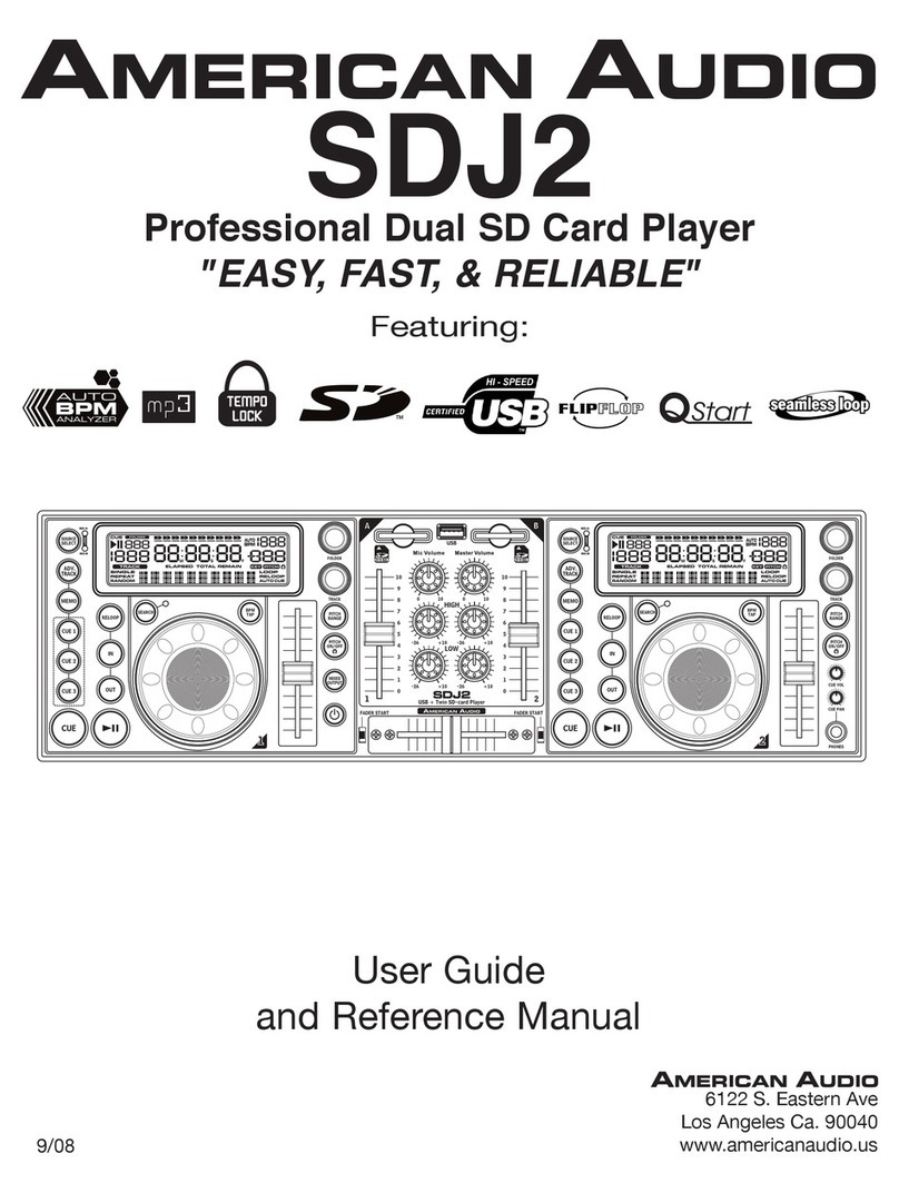 American Audio SDJ-2 User guide and reference manual