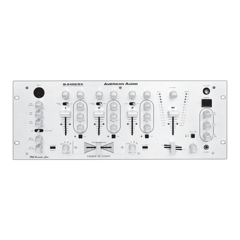 American Audio Q-2422/SX User instructions