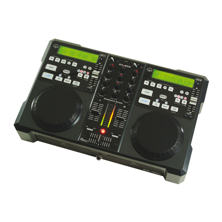 American Audio CK 800Mp3 User manual