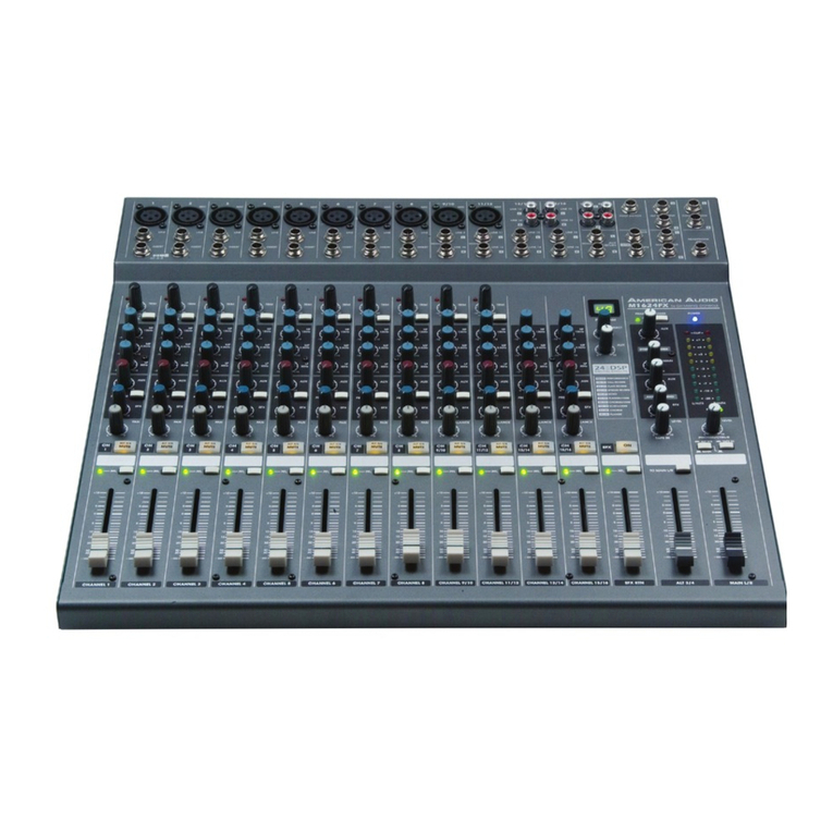 American Audio M1624FX User manual