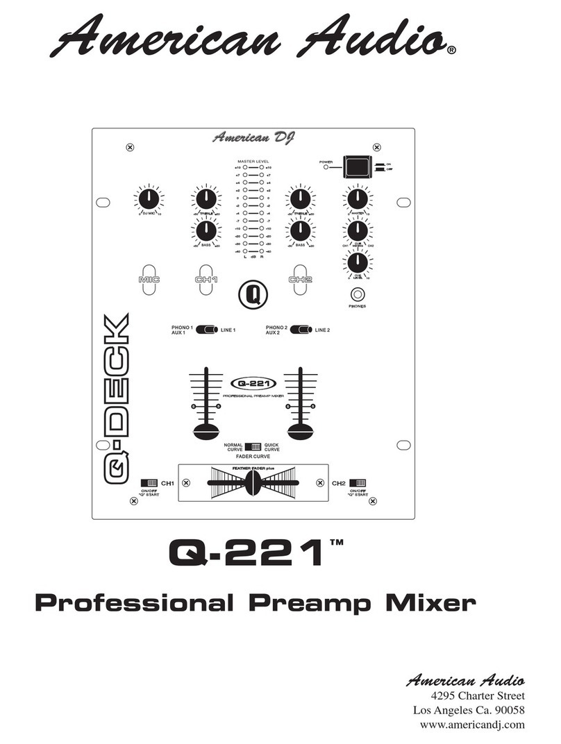 American Audio Q-221 User manual