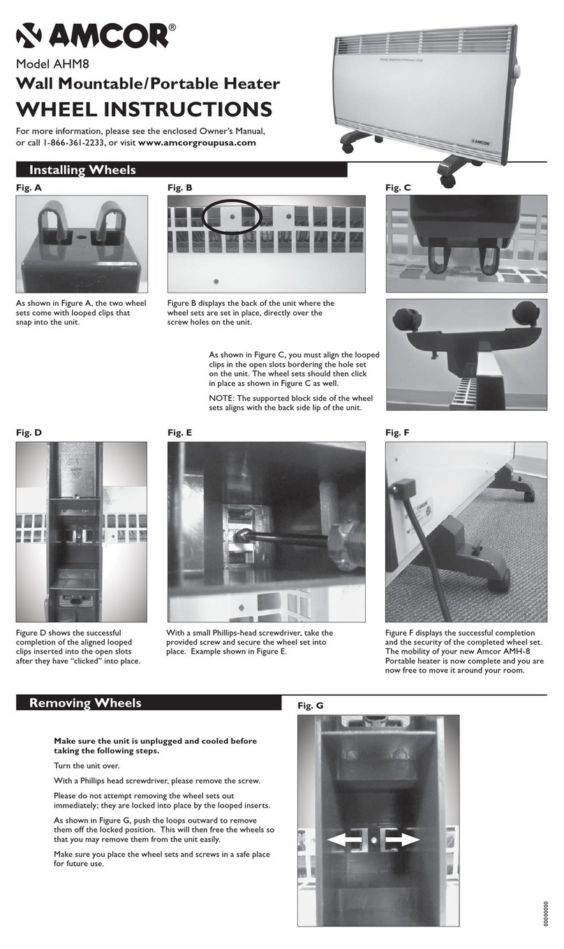 Amcor AHM8 instructions