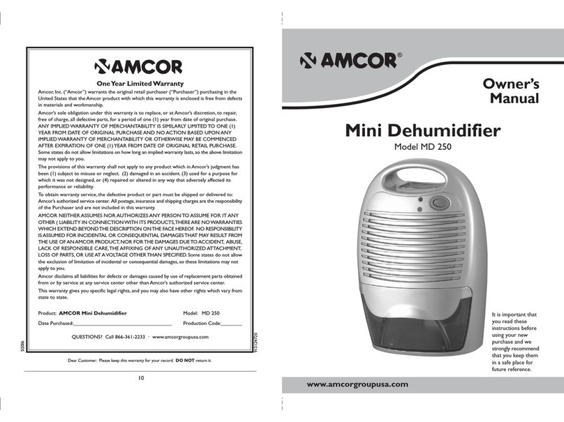 Amcor MD250 owner's manual