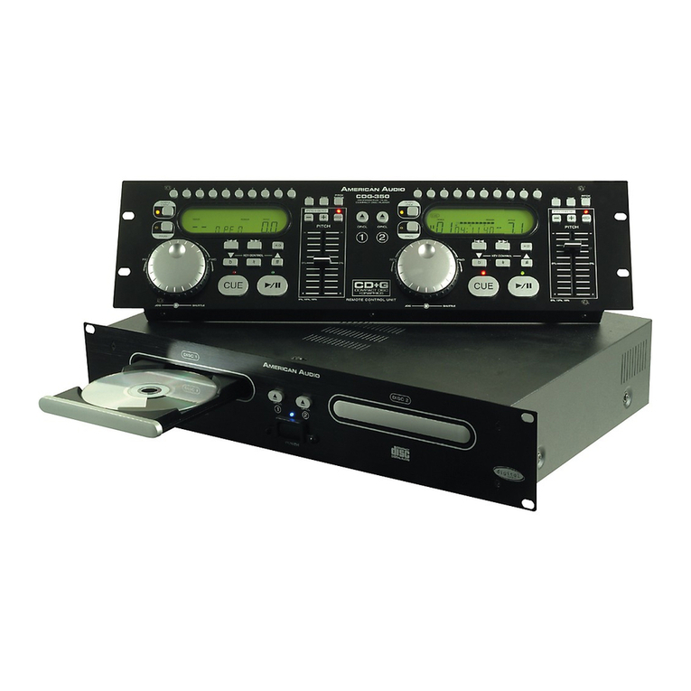 American Audio CDG-350 User manual