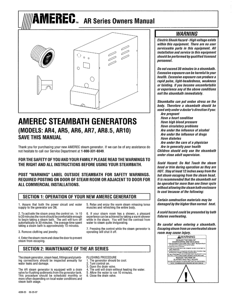 Amerec AR Series owner's manual