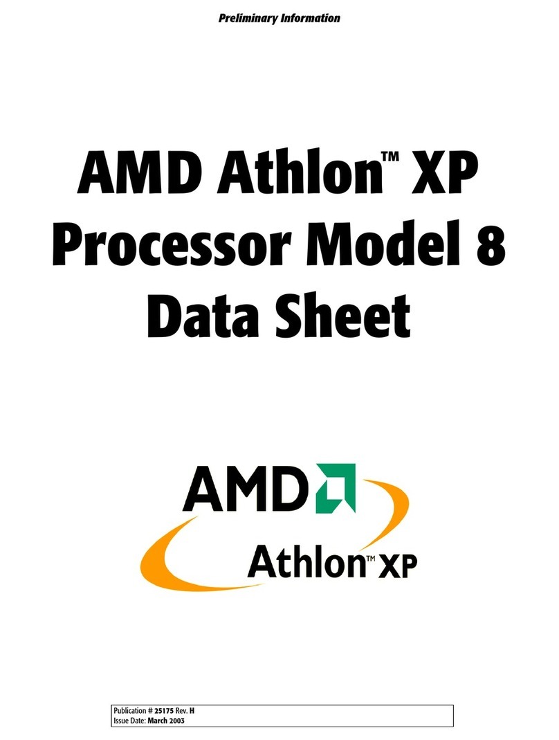 AMD ATHLON 8 User manual