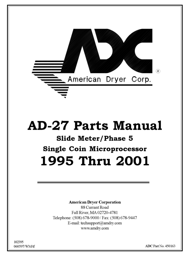 American Dryer Corp. AD-27 parts manual