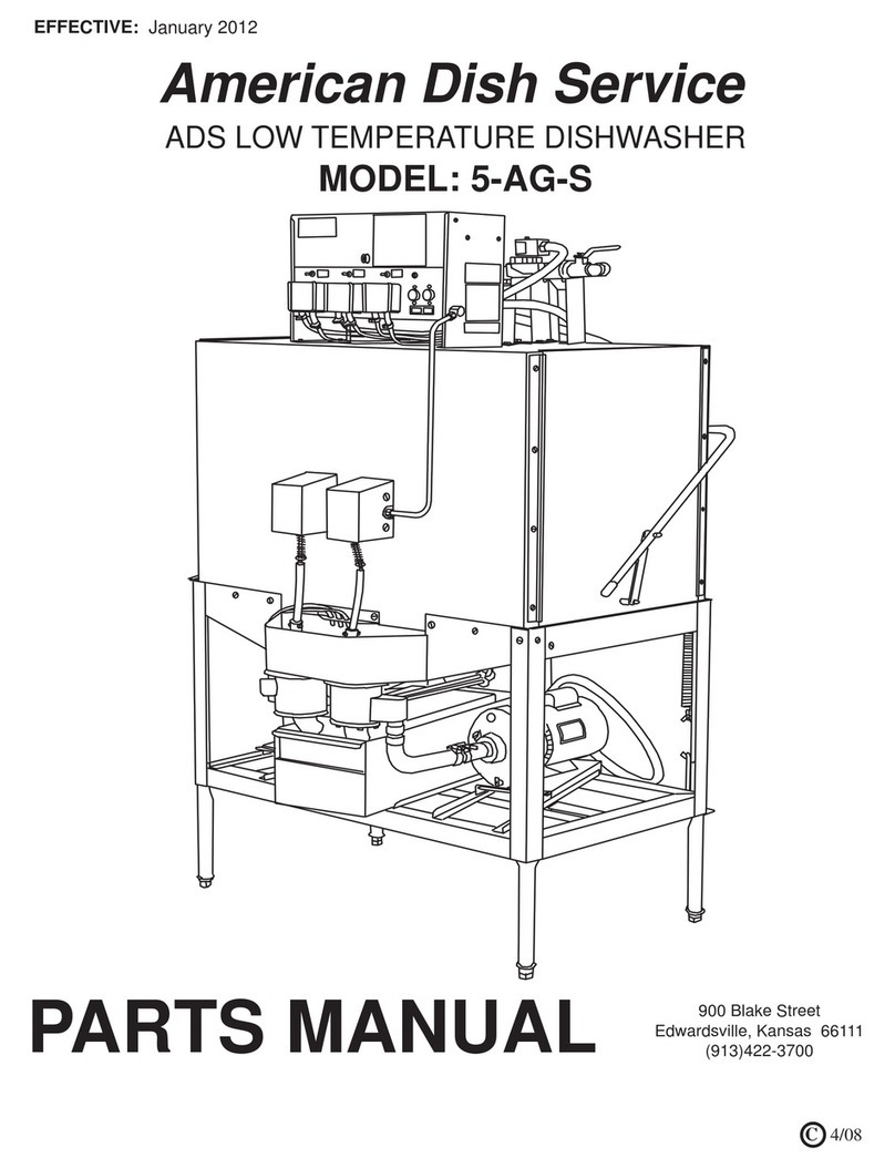 American Dish Service 5-AG-S parts manual