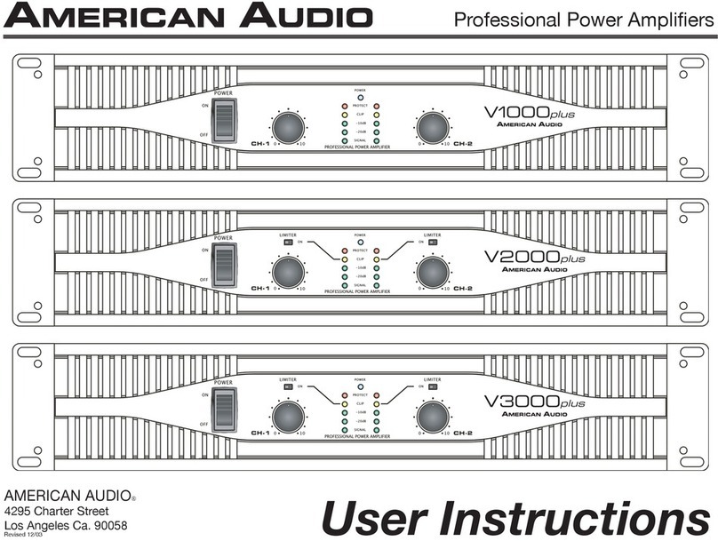 American Audio Vplus Series User manual