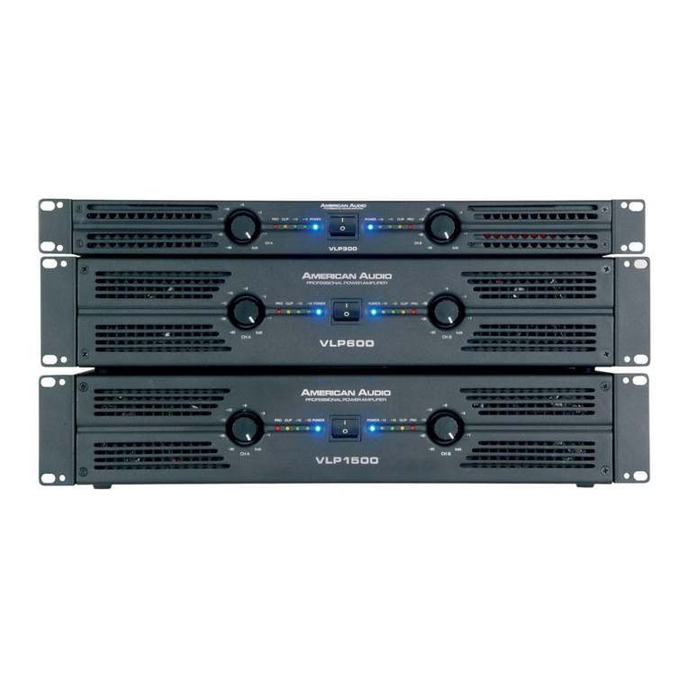 American Audio VLP1500 User instructions