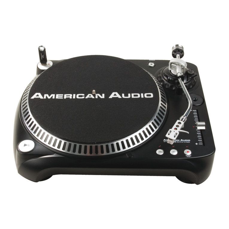 American Audio TT Record User instructions