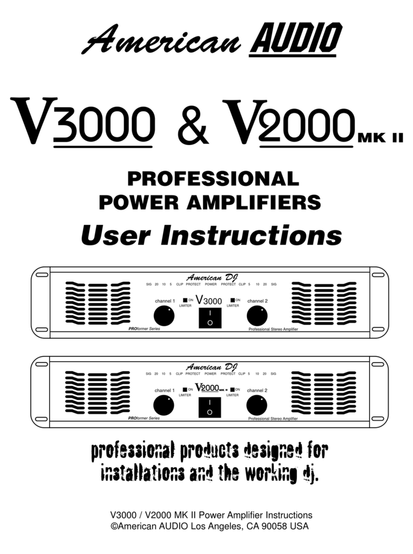 American Audio V3000/V2000 User manual