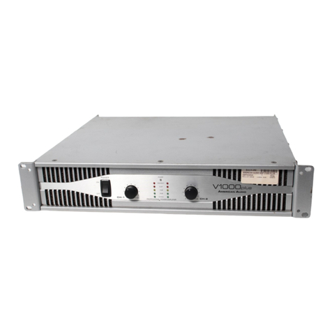 American Audio Professional Power Amplifier User manual