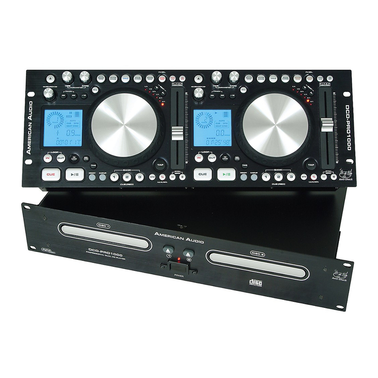American Audio DCD-PRO1000 User manual