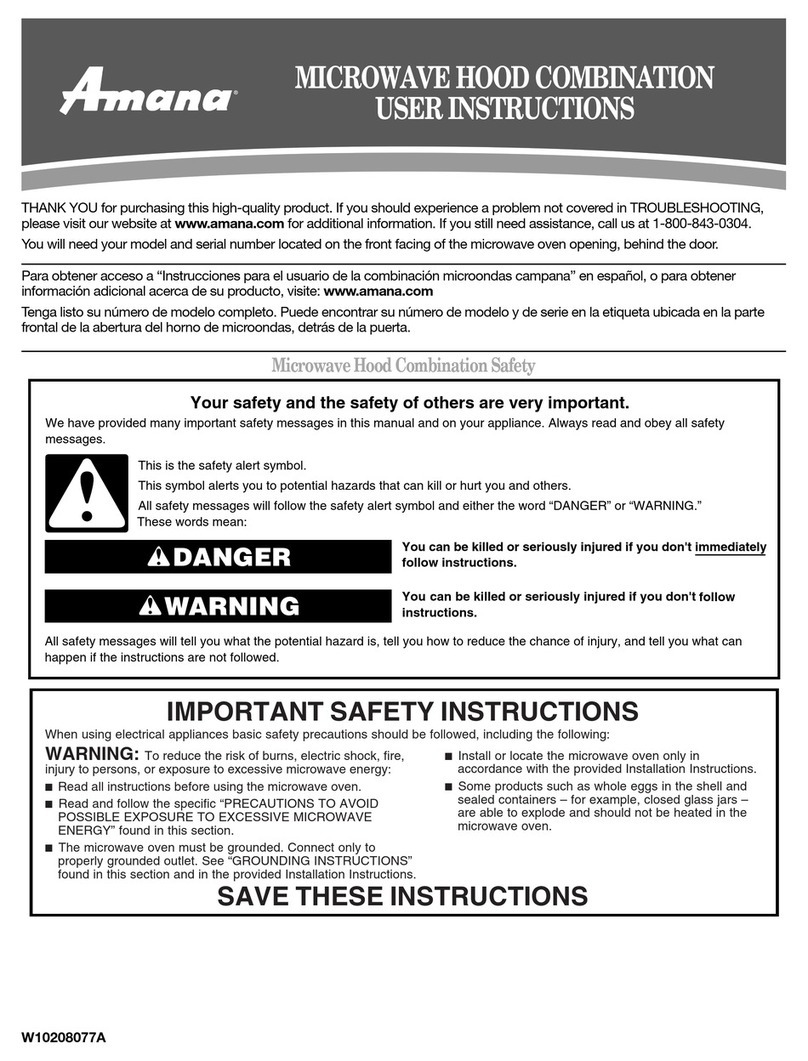 Amana W10208077A User manual