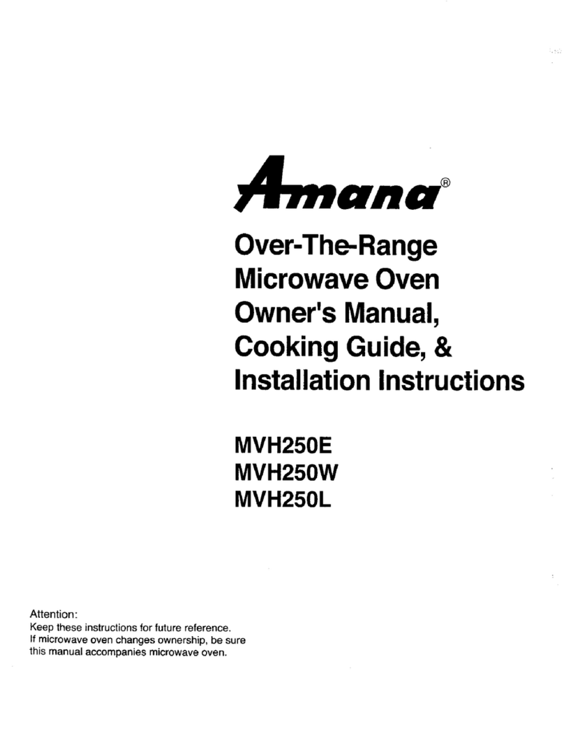 Amana MVH250L owner's manual