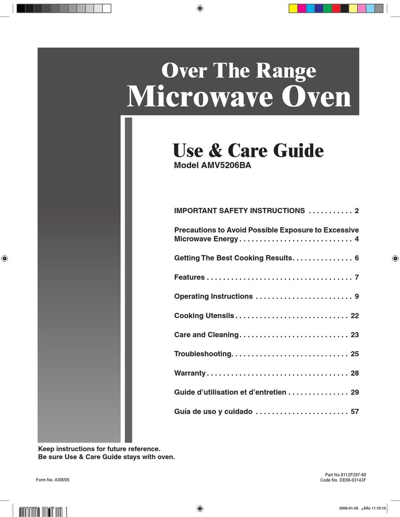 Amana AMV5206BA User manual