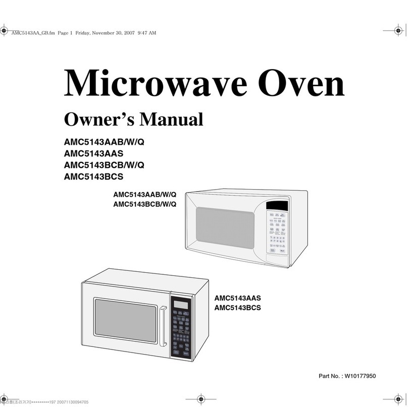 Amana AMC5143BCB/W/Q User manual