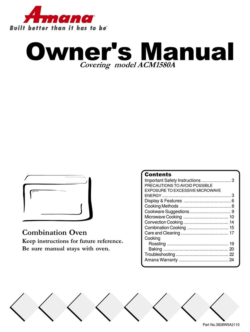 Amana ACM1580A owner's manual
