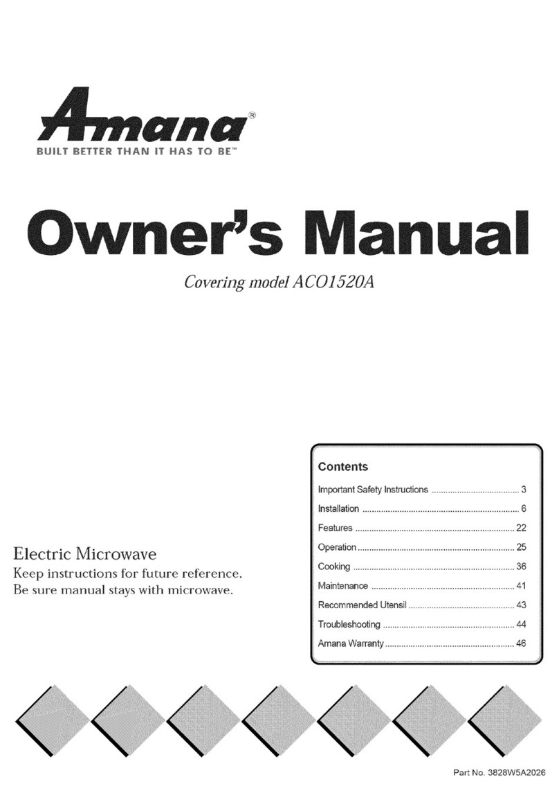 Amana A CO15ZOA owner's manual