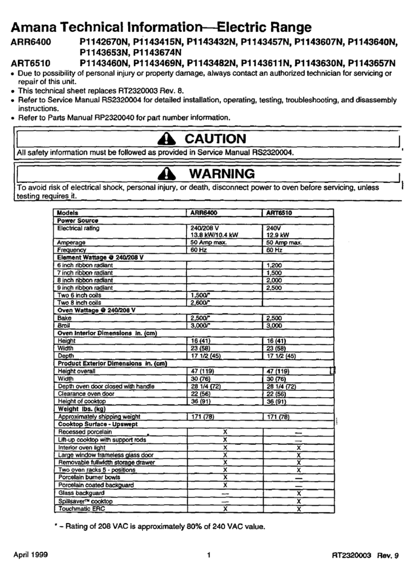 Amana ARR6400 Series Manual