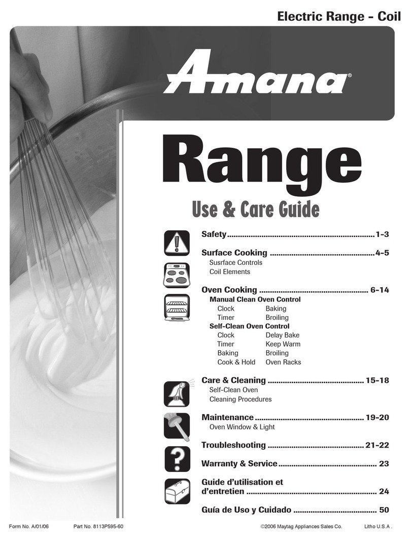 Amana 8113P595-60 User manual