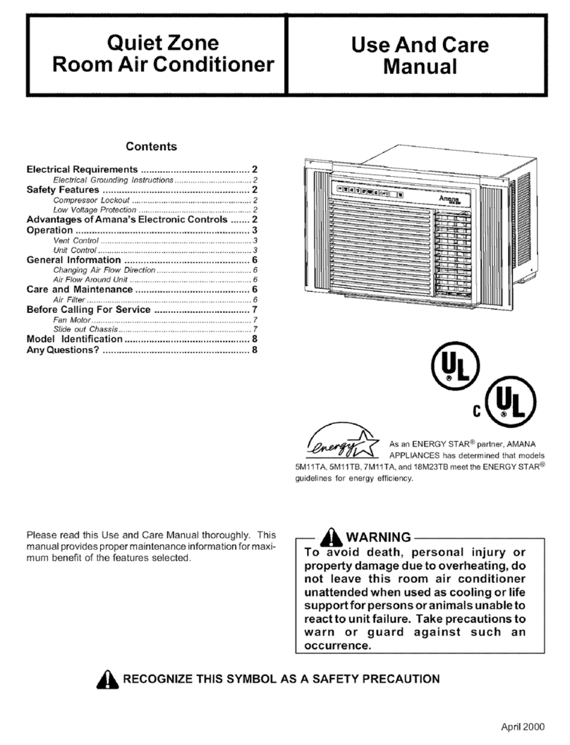 Amana Quiet Zone 18M23TB User manual