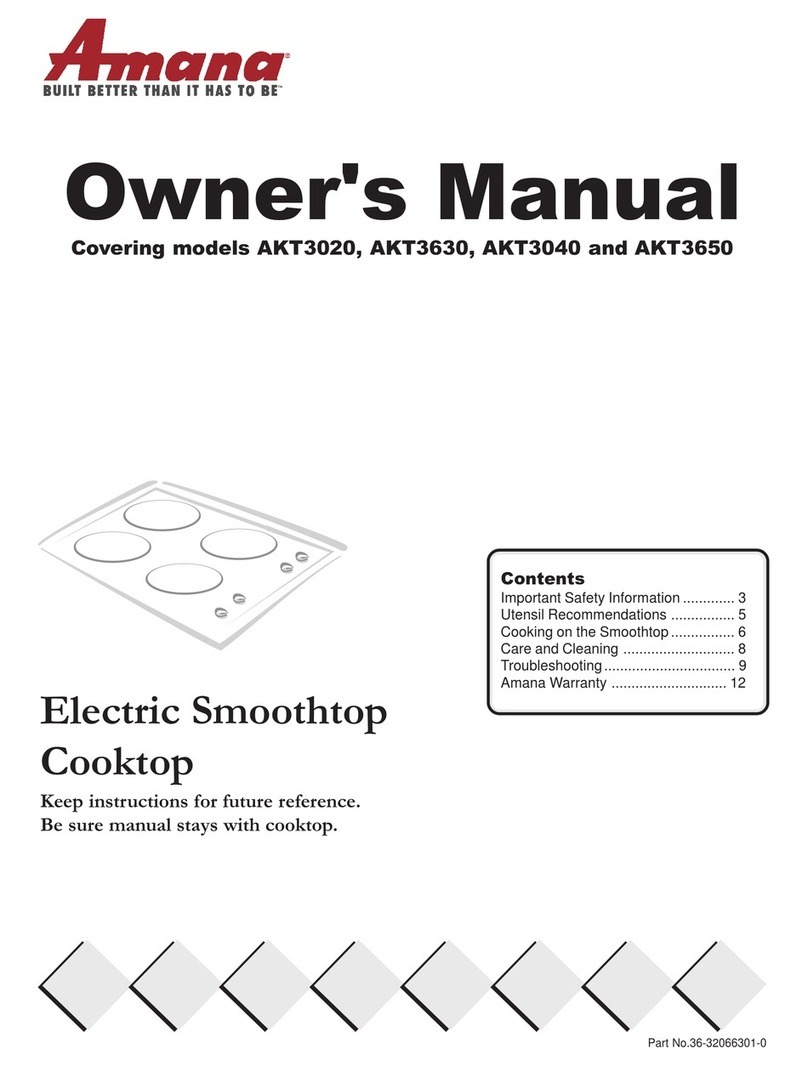 Amana AKT3020 User manual